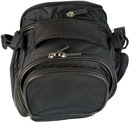 Мото сумка Riciclo на магнитах на бак мотоцикла с дождевиком черная sum0028835 - фото 6