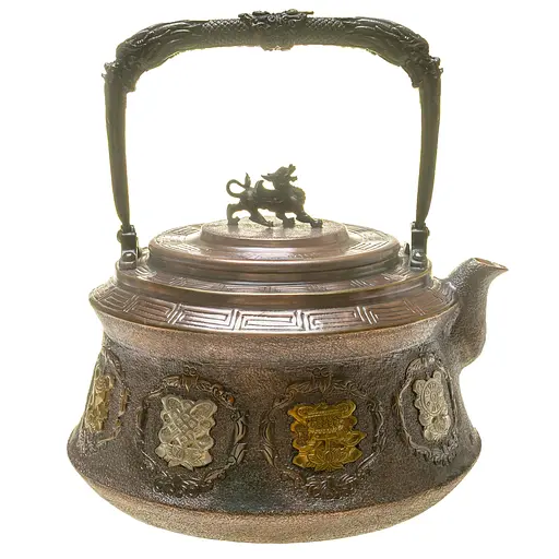 Чайник Newtea Восемь сокровищ медный 1.25 л - фото 5