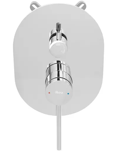 Душова система прихованого монтажу Rea Oval + Box хром REA-P8415, Хром - фото 3