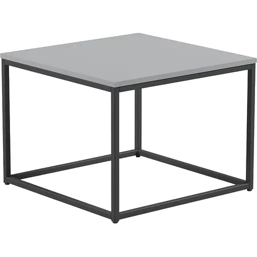 Стіл журнальний лофт Orange-Line ОП-191 600х600х450 мм Чорний/Сіра мишка