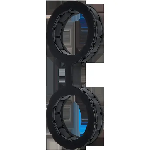 Наручники из силикона Doc Johnson The Cuffs Large - Black