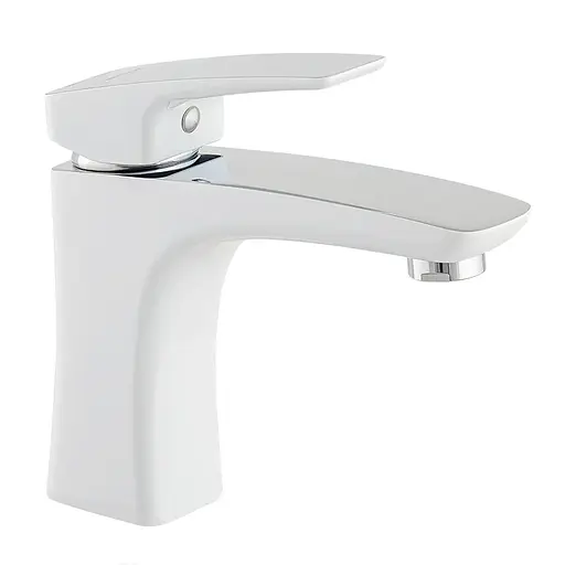 Смеситель для умывальника Mixxus Premium Patrick 001 гайка MI5853 Белый матовый - фото 1