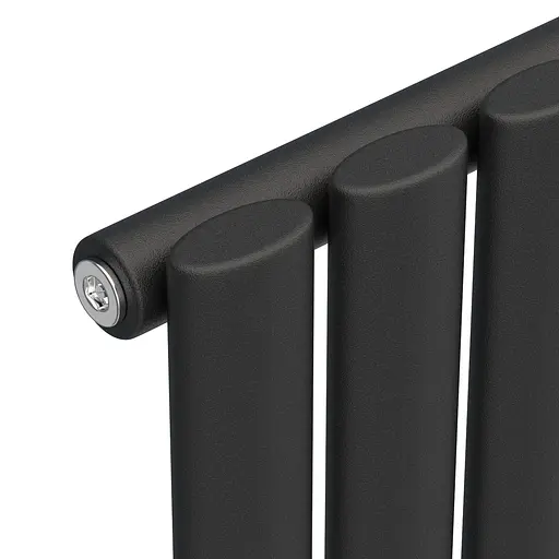 Вертикальний радіатор Navin Ellipse 480x1800-8, anticor, чорний муар 10-012033-4880, Чорний матовий - фото 4