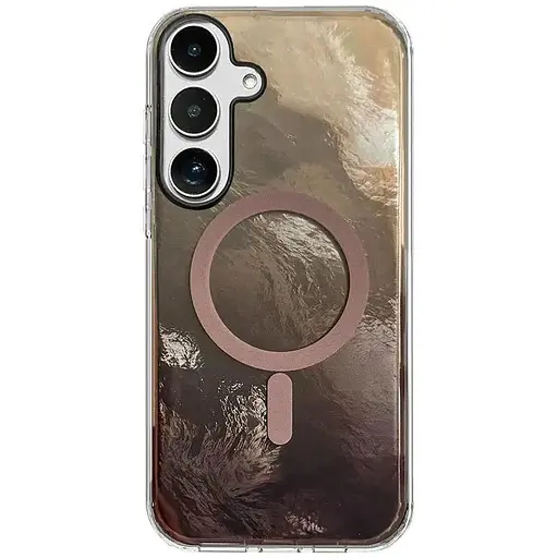 Чехол Epik TPU Shiny Mountain (MagFit) для Samsung Galaxy S24 FE Chocolate