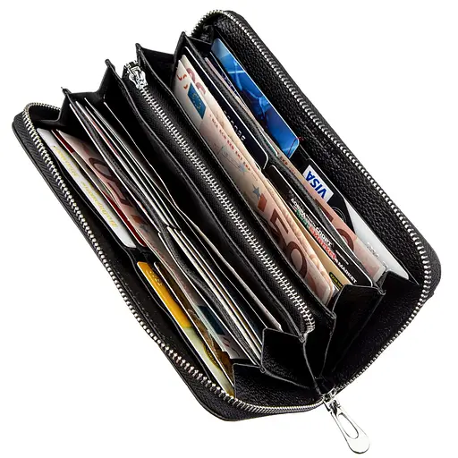 Кожаный женский кошелек-клатч ST Leather 10х20 см acs0015899 - фото 3