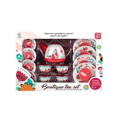 Набор детский "Чайный сервиз" 966-A6, 15 предметов, в коробке (6983509401216) - фото 2