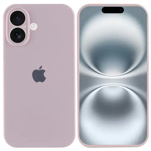 Чехол Epik Silicone Case Full Camera Protective (AA) для Apple iPhone 16 Plus (6.7) Розовый/Chalk Pink - фото 2