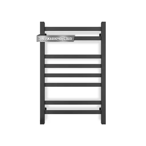 Водяной полотенцесушитель Navin Авангард 500x800, черный муар 12-028053-3680, Черный матовый - фото 1