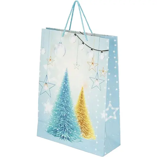 Пакет подарунковий новорічний Ялинка JZ051045 Різнокольоровий (NY) - фото 1