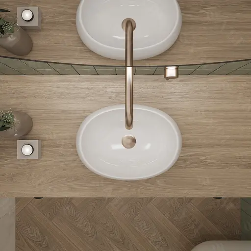 Умивальник VBI Veneto S white накладний VBI-012801, Білий - фото 4