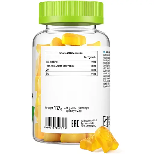 Omega 3+ DHA VPLab UltraVit 60 желейок - фото 3