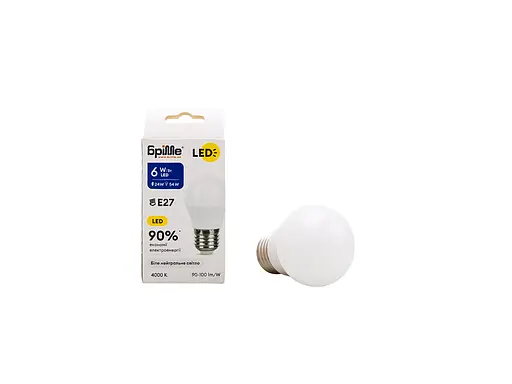 Лампа Brille світлодіодна LED E27, 6W NW G45 - фото 4