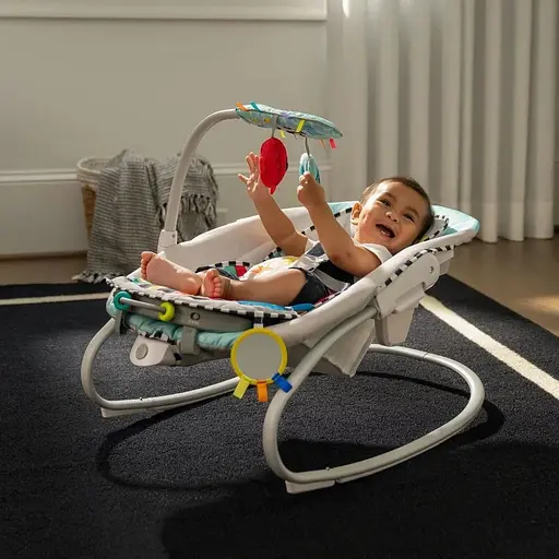 Кресло-качели 4 в 1 Baby Einstein Kick to It (17405) - фото 5