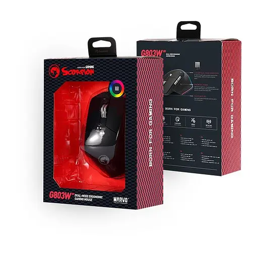 Миша MARVO Wireless Mouse G803W |BT/2.4G, 4000dpi| - фото 3