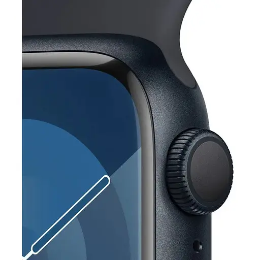 Apple Watch Series 9 GPS 41mm Midnight Aluminium with Midnight Sport Band M/L MR8X3 - фото 3