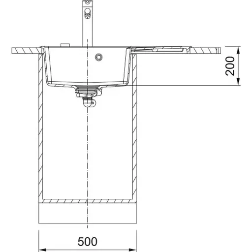Кухонная мойка Franke Centro, фрагранит, прямоугольник, с крылом справа, 780х500х200мм, чаша - 1, врезная, CNG 611-78 TL, белый - фото 3