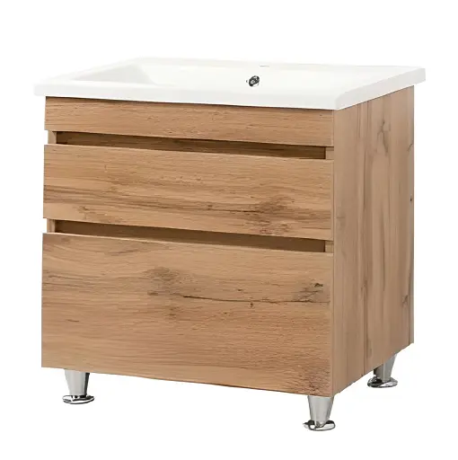 Тумба ПіК Мінімал Wood + раковина Cersanit Como 80 см 30412 - фото 1