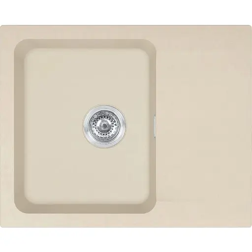 Кухонная мойка Franke Orion OID тектонайт, прямоугольная, с крылом, 620х500х180мм, чаша - 1, врезная, бежевый