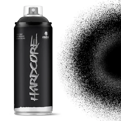 Аэрозольная глянцевая краска MTN HC2 400 мл Satin Black, EX014H0903