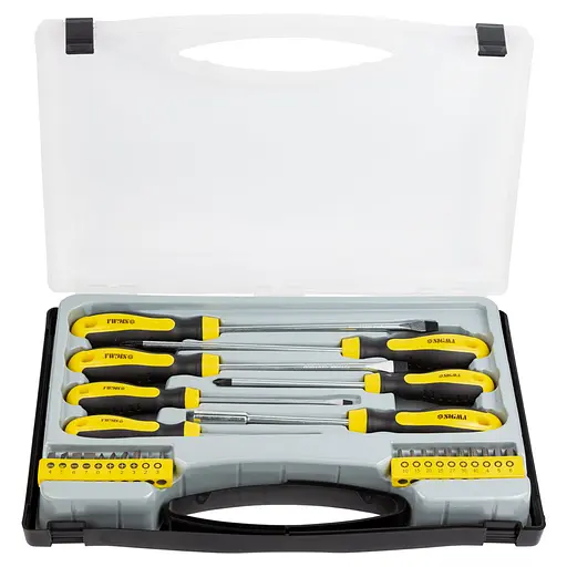 Набор отверток Sigma + биты 27шт CrV с кейсом 4001061 - фото 4