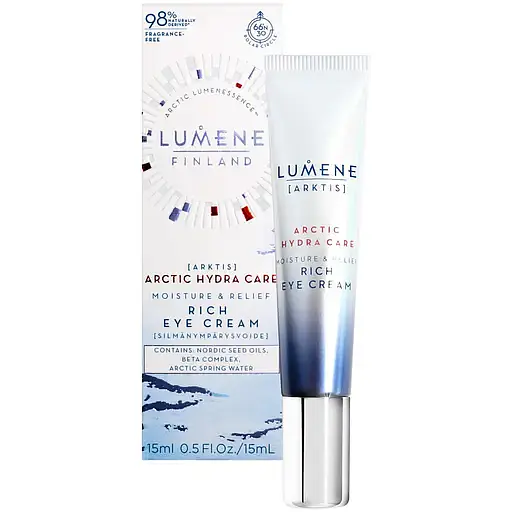 Зволожуючий та заспокійливий крем для шкіри навколо очей Lumene Arktis, 15 мл (8000019474247) - фото 2