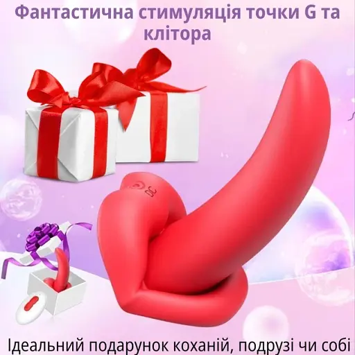 Вібратор-язичок I’MCUM LoveTongue 10 режимів вібрації Червоний (IM-ZDB373) - фото 7