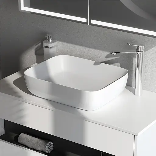 Умивальник Am.Pm Func 51 см білий MFAWCC10510WG, Білий - фото 2