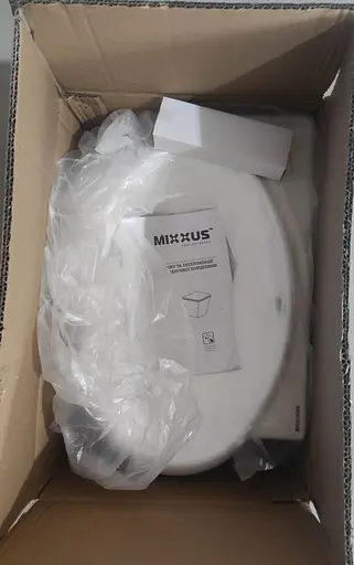 Умивальник підвісний Mixxus Premium Diverse-1201-R 400x215x140 мм з отвором під змішувач та перелив MP6506, Білий - фото 3