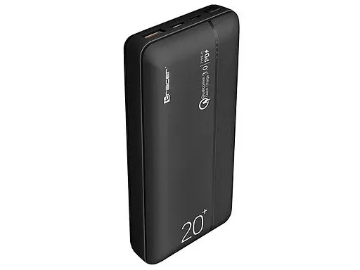 Зовнішній акумулятор Powerbank Tracer 20000 mAh PD20W + QC3.0 (Чорний) - фото 3