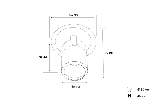 Точковий світильник MJ-Light SL74056-1/7W BK 3000K - фото 3
