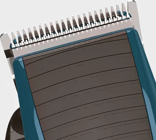 Машинка для стрижки Remington Apprentice, от сети, роторный мотор, насадок-5, титан.напыл., синий - фото 3