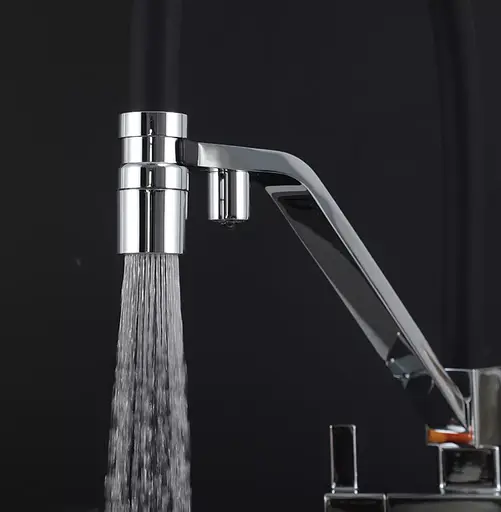 Смеситель для кухни Gappo с подключением фильтра G4395-60 хром/черный Хром - фото 4