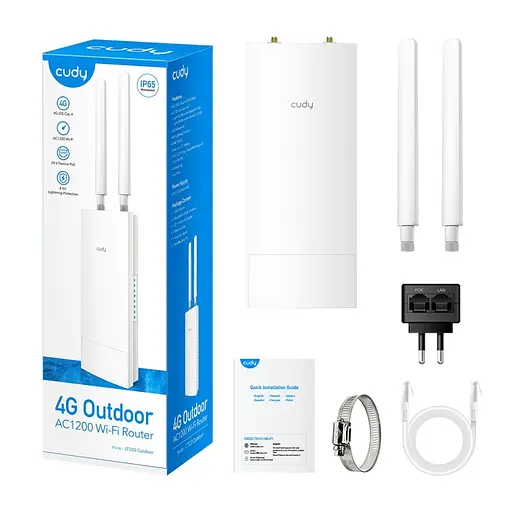 WiFi 5 Mesh 4G LTE-маршрутизатор внешний Cudy LT500 OUTDOOR CAT4 двухдиапазонный (73-00530) - фото 6