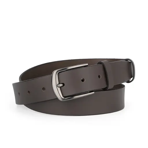 Ремень мужской кожаный Handycover НС-3428 коричневый (130 см) - фото 1