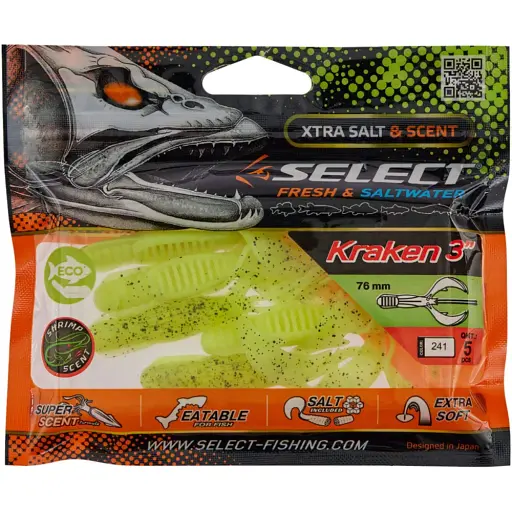 Силикон Select Kraken 3" #241 (5 шт/уп) - фото 2