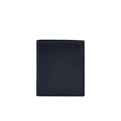 Кожаный портмоне на кнопке Brut синий краст - фото 7