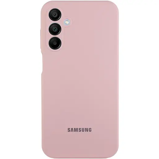 Чехол Lakshmi Silicone Cover Full Camera AAA with Logo для Samsung Galaxy A15 4G/5G/M15 5G Розовый Sand