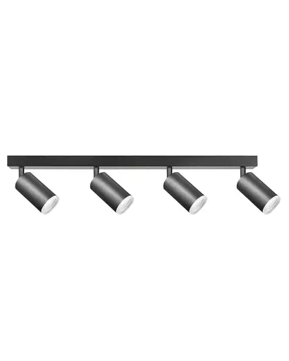 Світильник поворотний, спот Goldlux 327727 London GU10 4x10W IP20 Чорний - фото 1