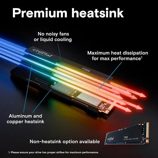 SSD накопитель Crucial T705 4TB (CT4000T705SSD3) [142560] - фото 5