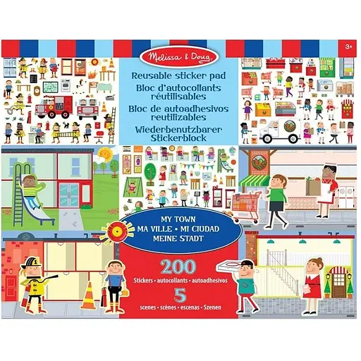 Набір багаторазових наліпок Melissa & Doug Моє місто (SM93209/6805)