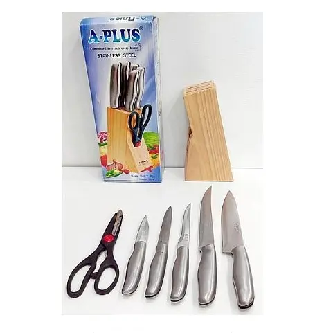 Набор ножей для кухни с подставкой А-Плюс 1006 кухонные ножи и подставки - фото 3