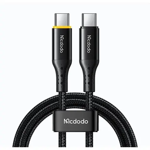 Кабель Mcdodo Nest Series Auto Power Off 100W Type-C to Type-C Data Cable 1.2 м CA-3460 Чорний - фото 1