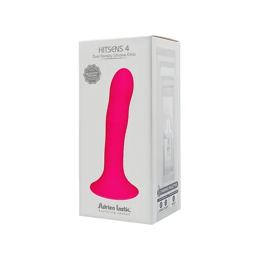 Ділдо з присоскою Adrien Lastic Hitsens 4 Pink, відмінно для страпону, діаметр 3,7 см, довжина 17,8 см - фото 6
