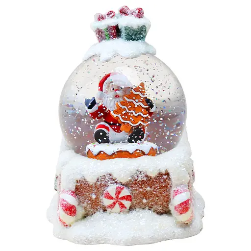 Светильник новогодний декор Шар на санях HC-Q067 LED AAх3 (13х15х17см)