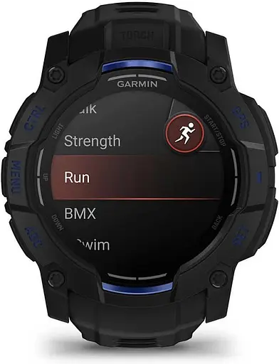 Смарт-часы Garmin Instinct 3 50mm AMOLED Black with Black Band (010-03020-03)
