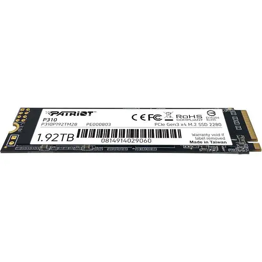 Накопичувач SSD Patriot m.2 NVMe 1920GB P310 2tb (P310P192TM28) - фото 2