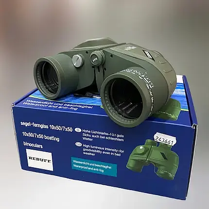 Водонепроницаемый бинокль Rebuff 7x50 с компасом и дальномерной сеткой - фото 2