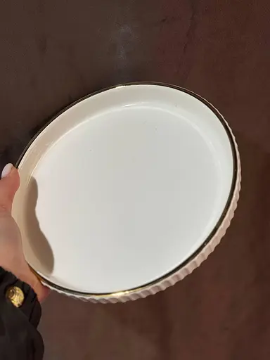 Керамическое блюдо 1570B для сервировки с декоративной подставкой 20 см - фото 5