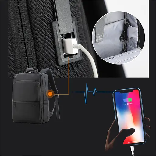 Рюкзак для ноутбука Aoking SN1428 черный - фото 5