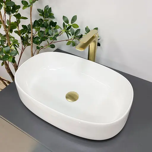 Умивальник VBI Imola white накладний VBI-012603, Білий - фото 3